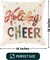 Christmas Pillow Covers 18x18, Decorative Couch Pillows for Living Room, 100% Cotton Boho Pillow Case or Cute Pillows, Christmas Throw Pillow Covers or Accent Throws (Holiday Cheers)